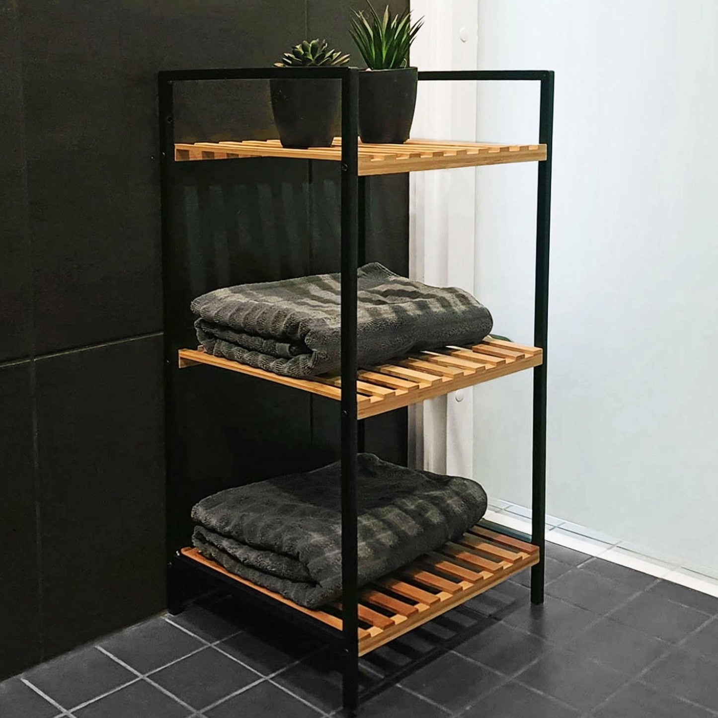 Well Home Estantería Para Baño Con 3 Estantes 38x32,5x70cm_4