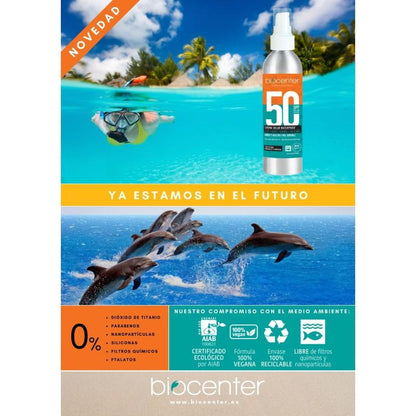 Spray solar de alta proteção UVA FPS 50, ecológico, vegan, sem nanopartículas, 125 ml