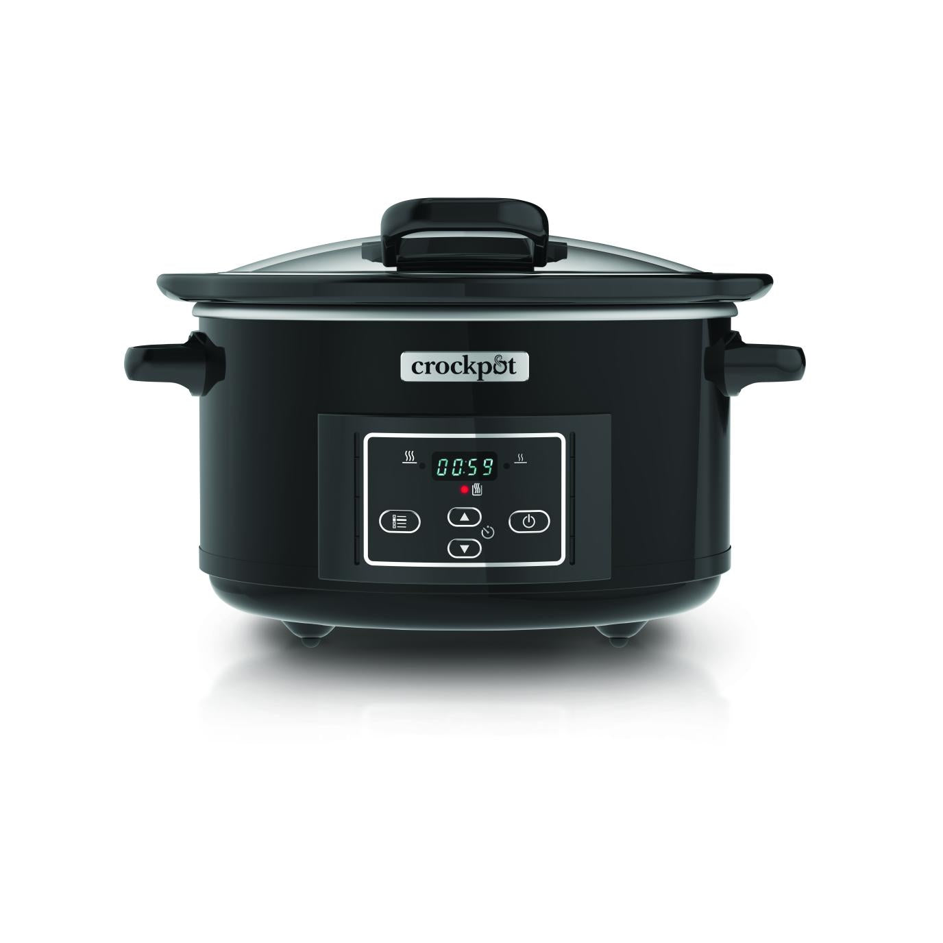 Panela elétrica de cozedura lenta Crockpot 4,7 L CSC052X com tampa flip-top (reformada)