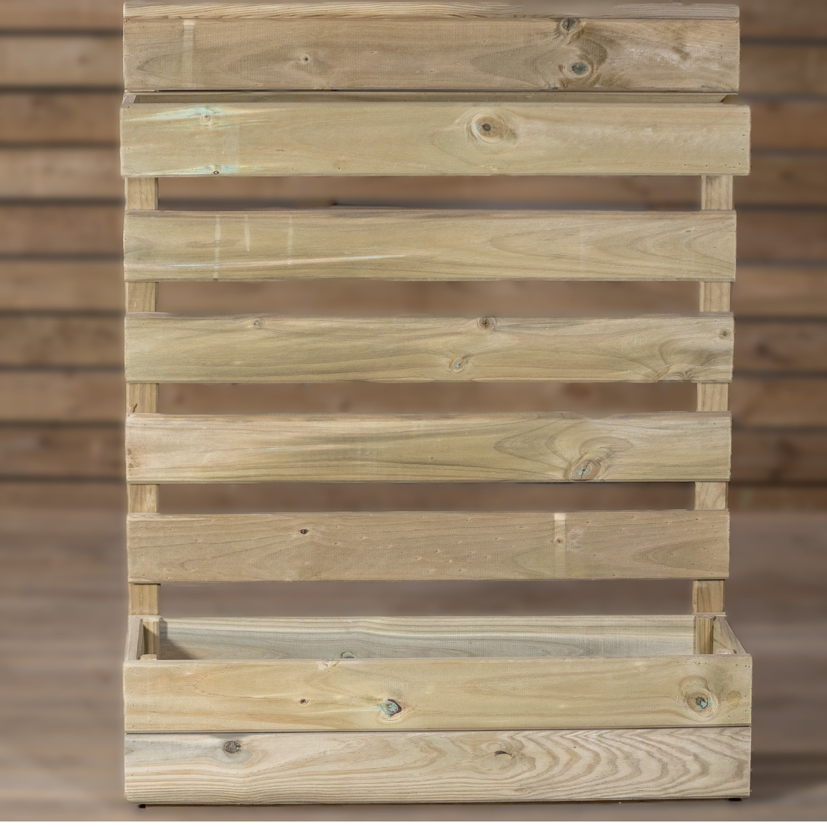 Huerto Vertical Zenira De Madera Tratada Vidahuerto 120x80x13 Cm.