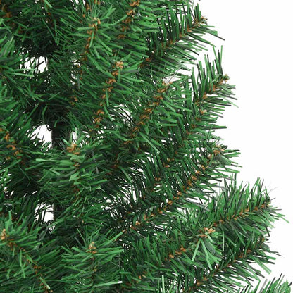 Vidaxl Medio Árbol De Navidad Artificial Con Soporte Pvc Verde 180 Cm_5