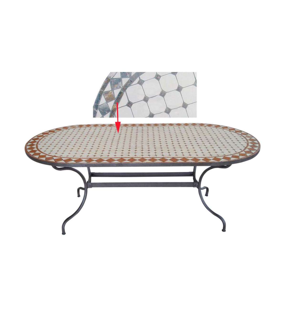 Conjunto De Mesa Y 6 Sillones Con Cojines Para Terraza O Jardin Mosaico Montecarlo/bahia-200/6._1