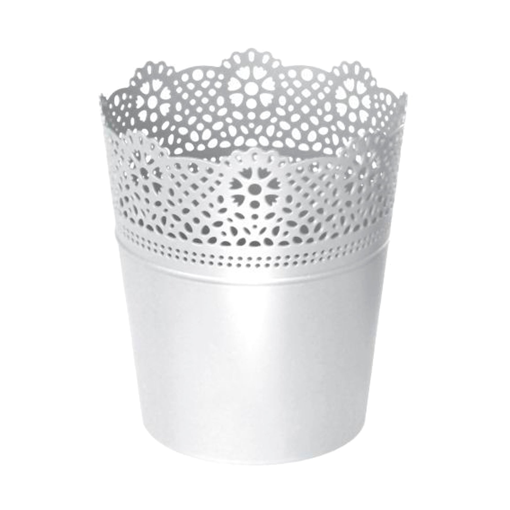 Maceta Lace , Dimensiones (mm) 112x112x130, Color Blanco