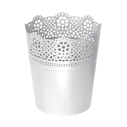 Maceta Lace , Dimensiones (mm) 112x112x130, Color Blanco