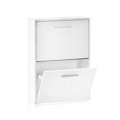 Zapatero Home 2 Puertas Melamina, Blanco, 53 X 73 X 18_1