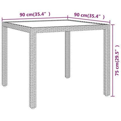 Vidaxl Juego De Comedor Para Jardín 3 Piezas Ratán Sintético Gris_2