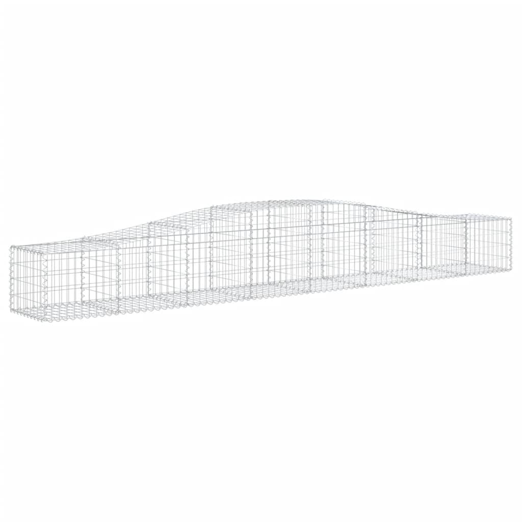 Cestas De Gaviones 9 Uds Forma De Arco Hierro 400x50x40/60 Cm_2