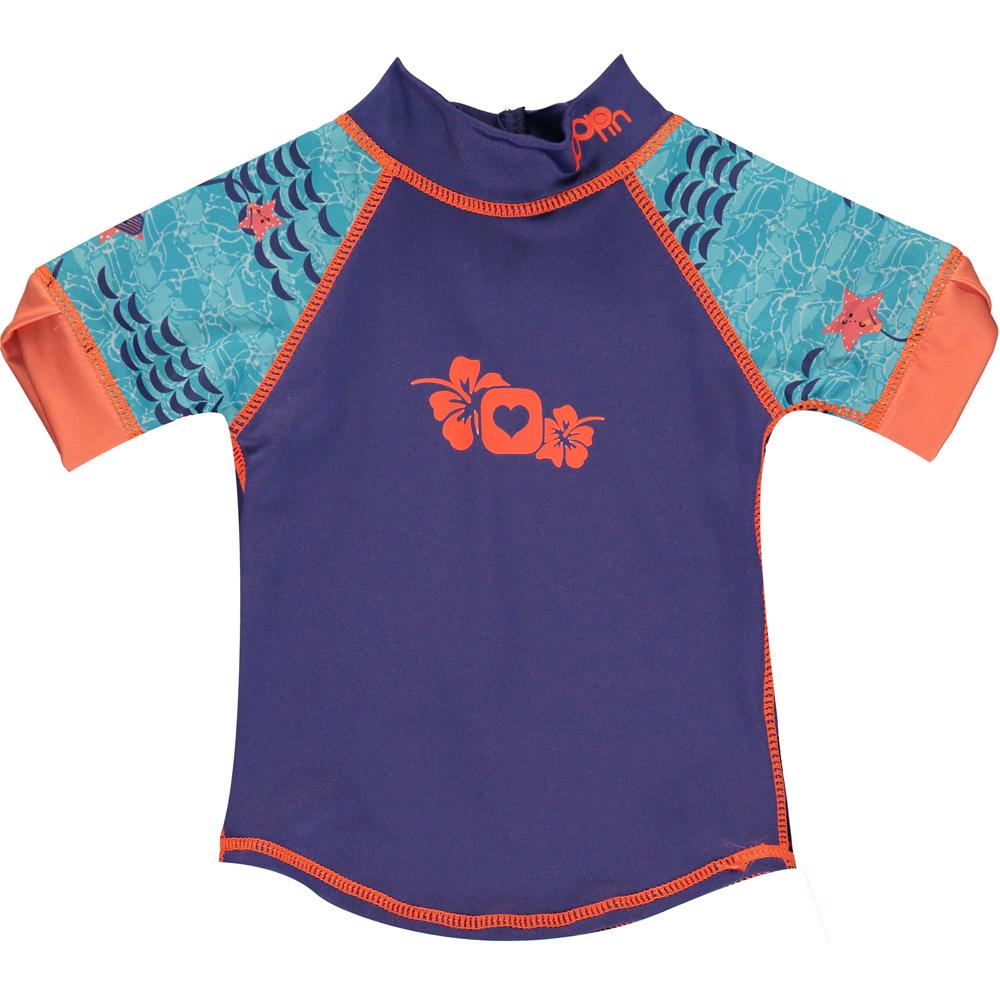 T-shirt de proteção solar para criança Manta Ray Close Parent