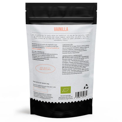 Infusão de baunilha Rooibos, orgânico a granel Edward Fields 60g
