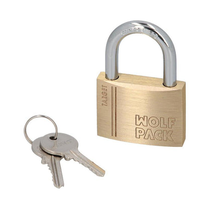 Candado Laton Arco Normal 60 Mm. Serie Target. Arco Endurecido. Candado Maletas, Candado Taquillas, Candado Puertas