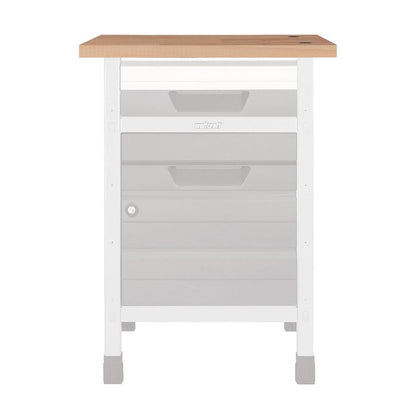 1 superfície de trabalho em faia S 650 x 650 x 30 mm Wolfcraft 6043000