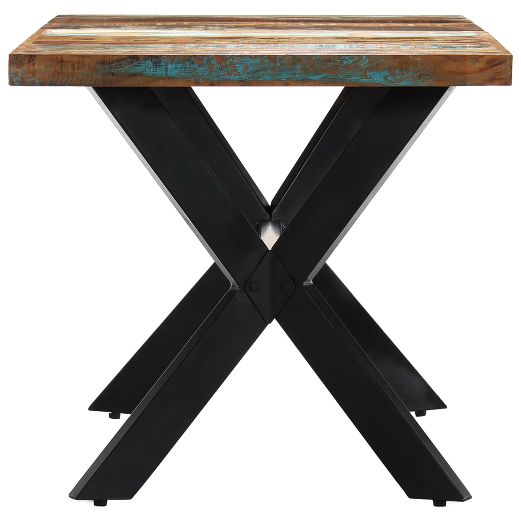 Mesa De Comedor De Madera Maciza Reciclada 160x80x75 Cm_1
