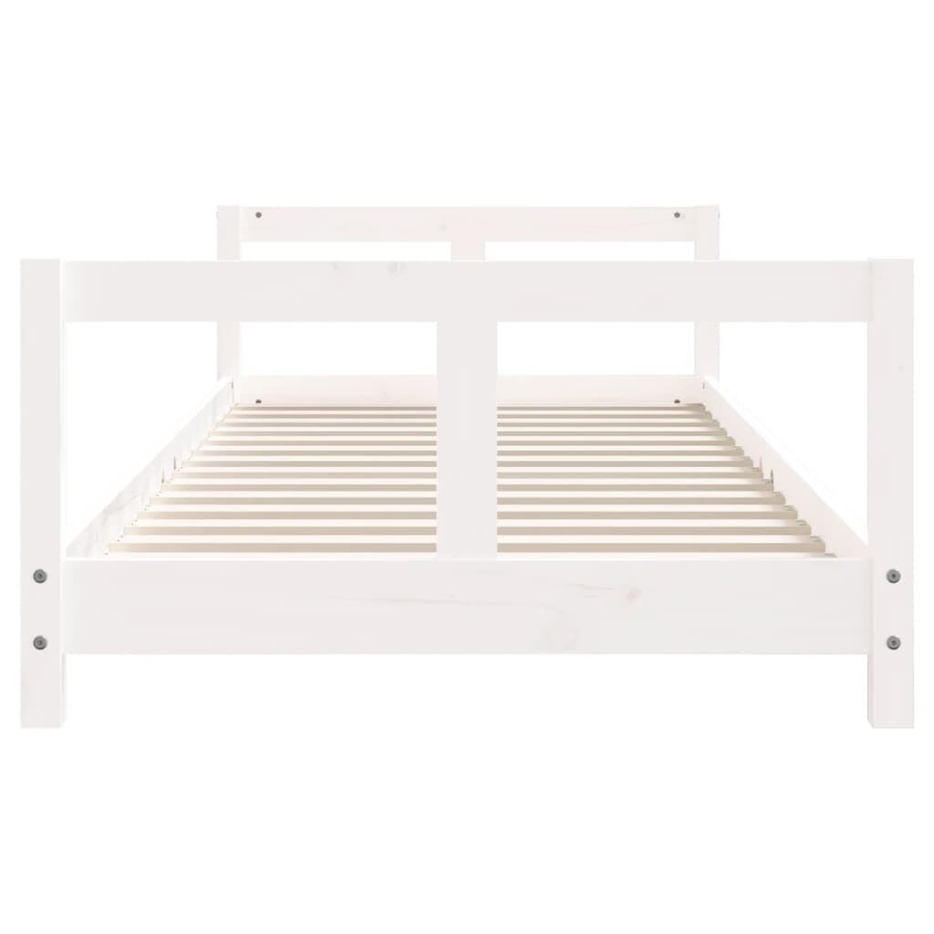 Vidaxl Estructura De Cama Para Niños Madera De Pino Blanco 80x200 Cm_3