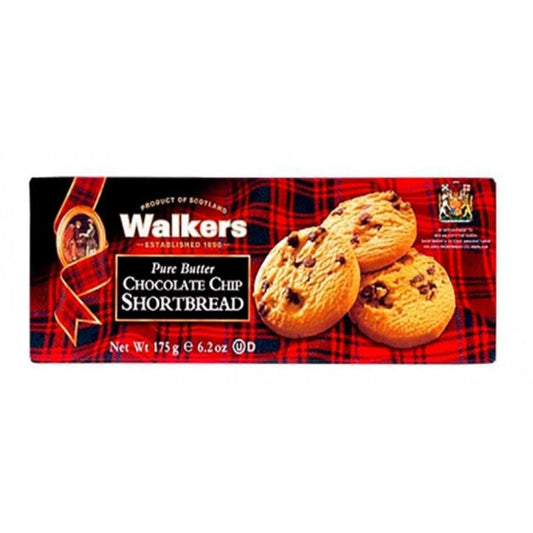 Walkers Biscoitos amanteigados com pepitas de chocolate 125g