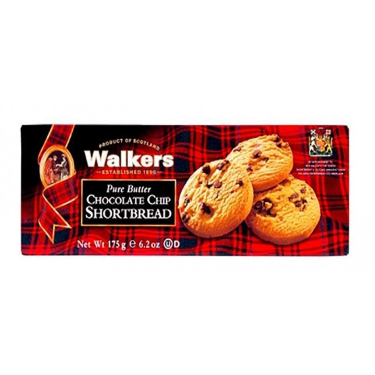 Walkers Biscoitos amanteigados com pepitas de chocolate 125g