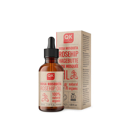 QKnatur - Aceite De Rosa Mosqueta 100% Puro Orgánico Vegano - 50 Ml - Para Cicatrices Y Estrías - Antiarrugas Y Antiedad_0
