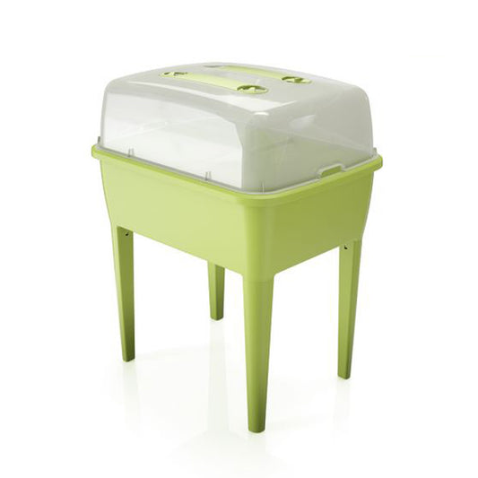 Jardinera Alta 83 L, Con Tapa De Policarbonato, Para Proteger Tus Plantas, Prosperplast Respana Planter Set De Plástico En Color Lima, 96,3 alto, X 7_0