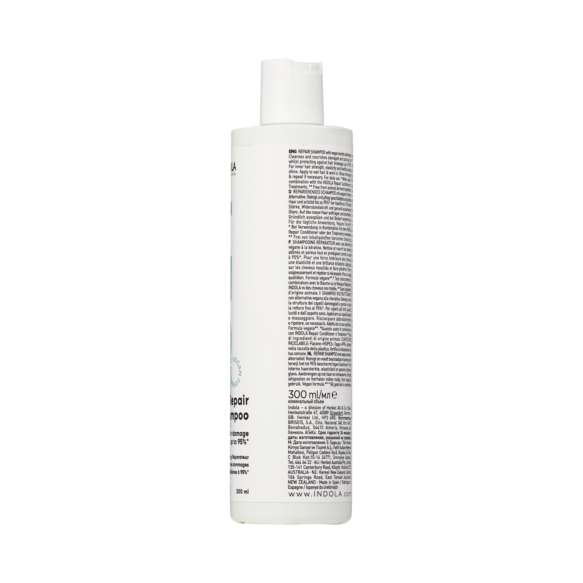 Indola Champú Reparador Profesional Para Cabello Dañado 300ml_3