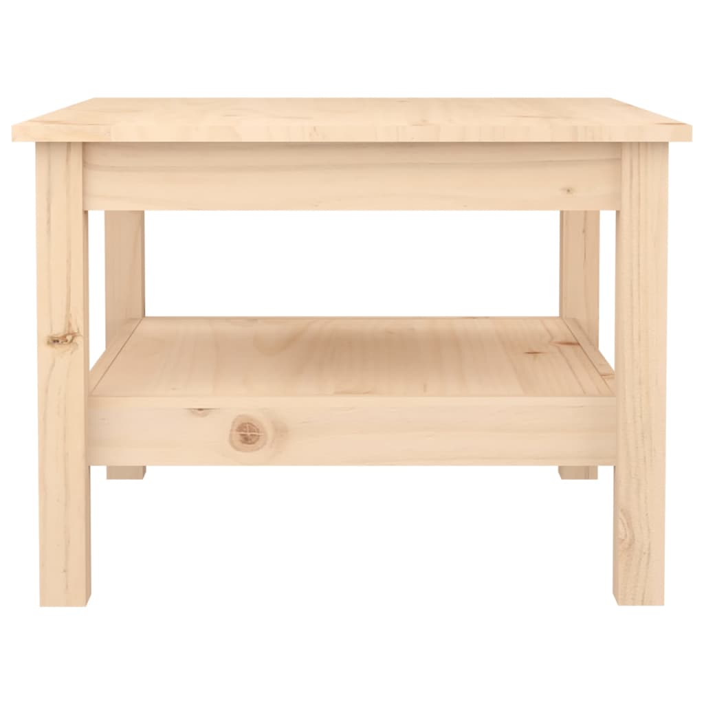 Mesa De Centro De Madera Maciza De Pino 55x55x40 Cm_1