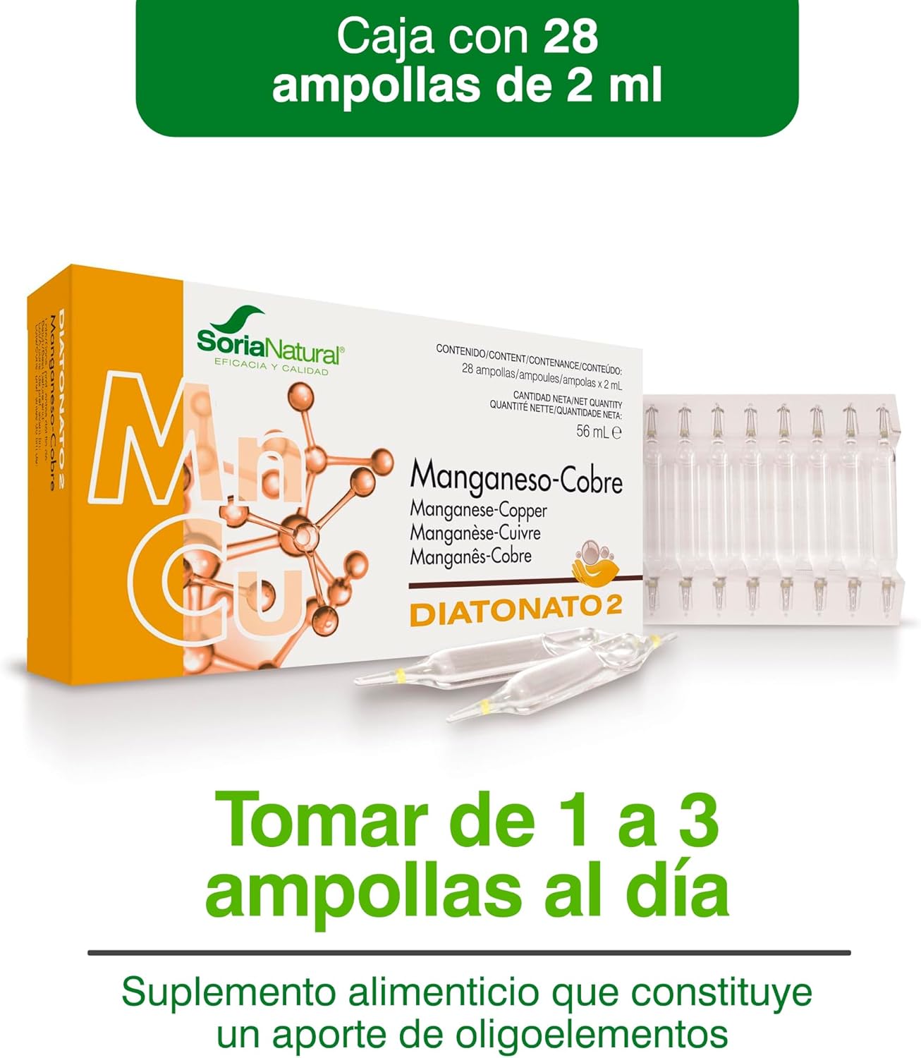 Diatonato 2 Mn-Cu Soria Natural 28 frascos