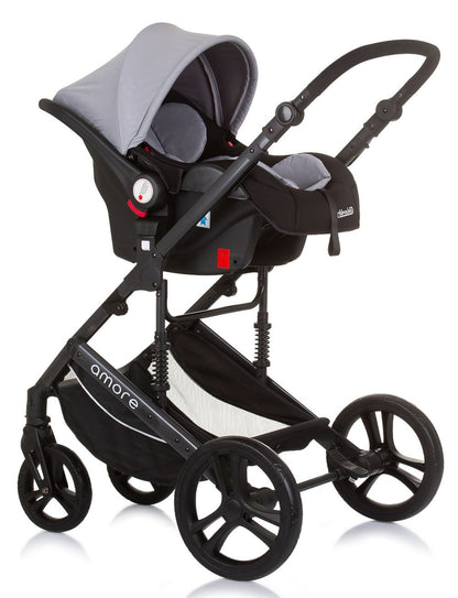 Carrito De Bebé Trío Convertible Amore Hasta 22 Kg Ash Grey_4