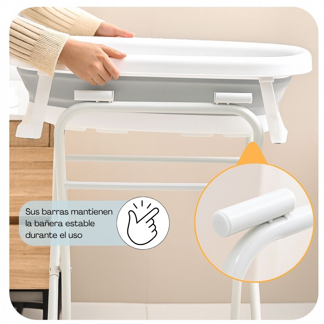 Bathby Estructura Plegable Para Bañera De Bebé, Soporte Elevado Con Diseño Compacto_4