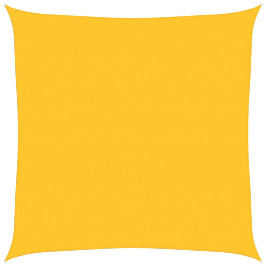 Vidaxl Toldo De Vela Cuadrado Hdpe Amarillo 160 G/m² 7x7 M_0