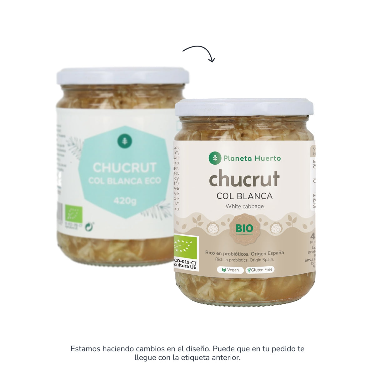 Chucrute de couve branca ECO Planeta Huerto 420 g