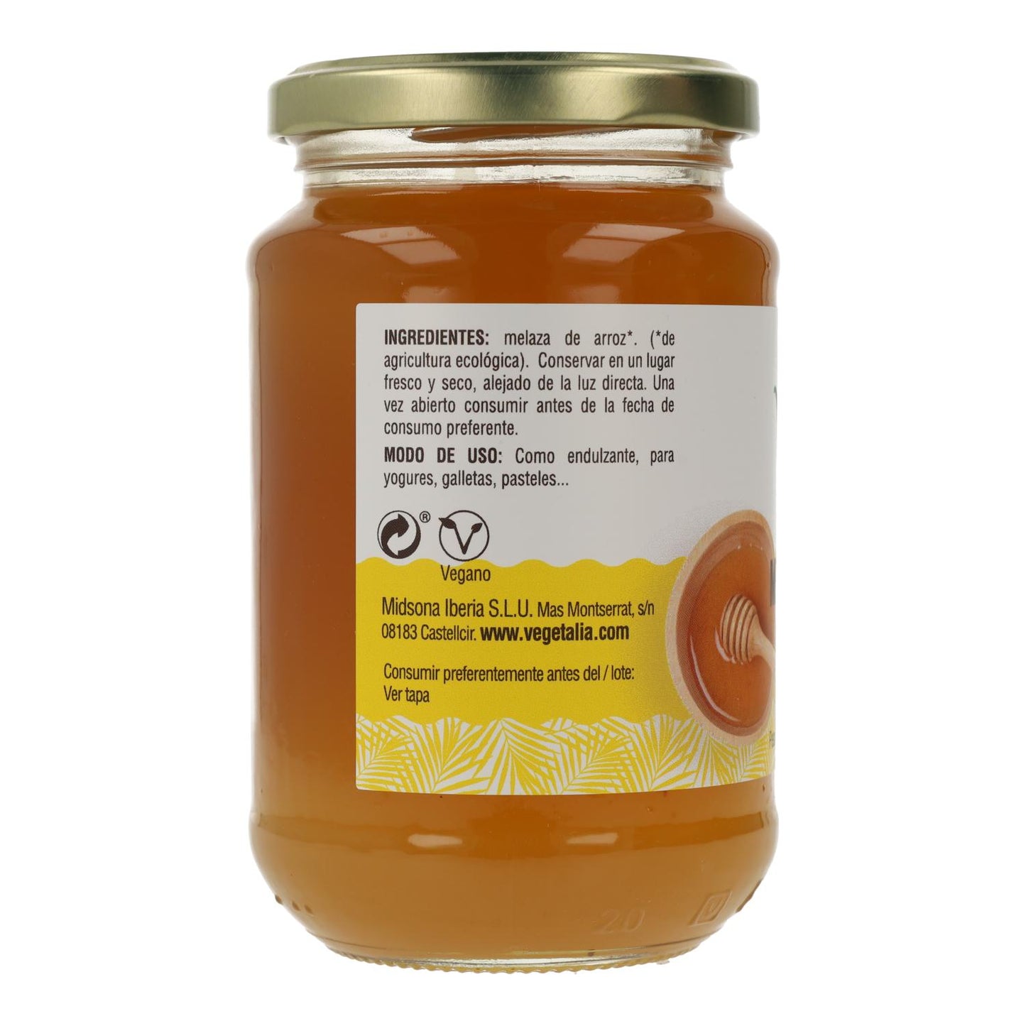 Melaço de Arroz Biológico Vegetalia 460 g