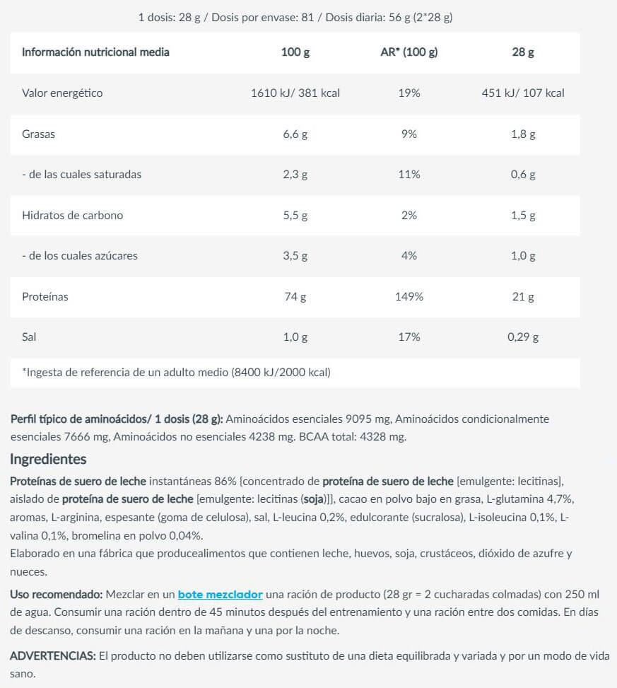 100% Pure Whey - 2kg - Chocolate Y Coco - Proteina De Suero Whey - Biotech Usa_5