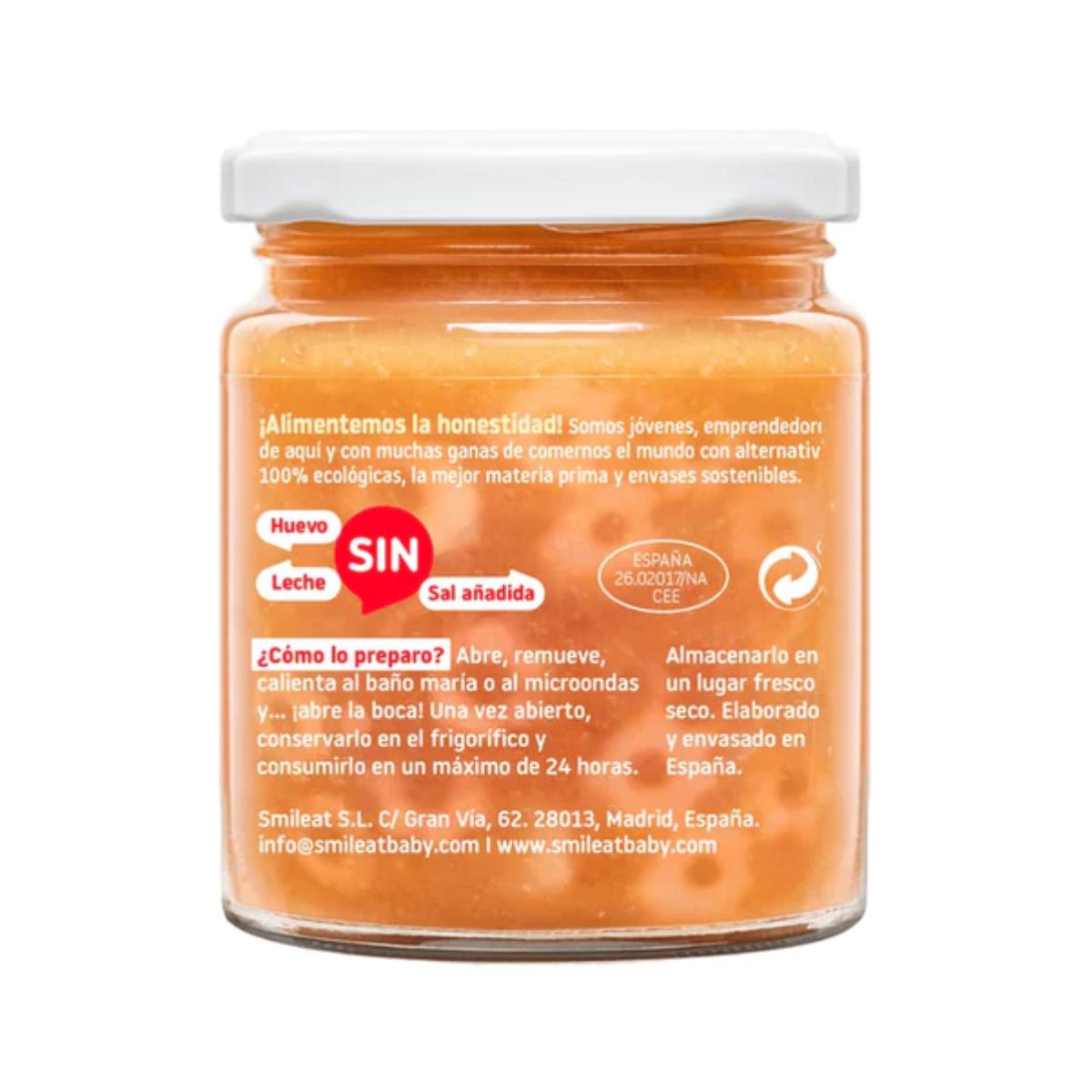 Tarrito Pasta con Tomate Ecológico CA CHI TOS Smileat, 230g