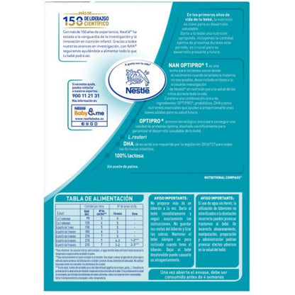 Leite de arranque Nan Optipro 1 desde o primeiro dia Nestlé 1200 g