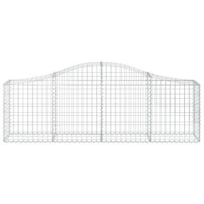 Cestas De Gaviones 11 Uds Forma De Arco Hierro 200x30x60/80 Cm_3