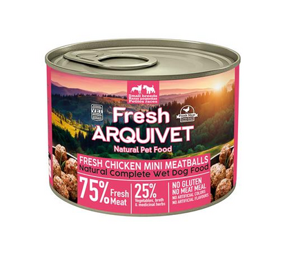 MINI Almôndegas de Frango Frescas Arquivet 200 g Mini almôndegas com frango, cenoura e ervilha