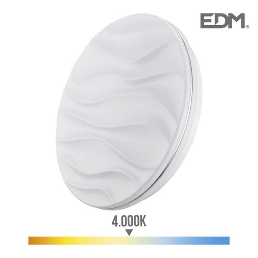 Aplique Super Led De Superficie 18w 1820lm 4000k Ø33x6,8cm Modelo Desert Edm_0