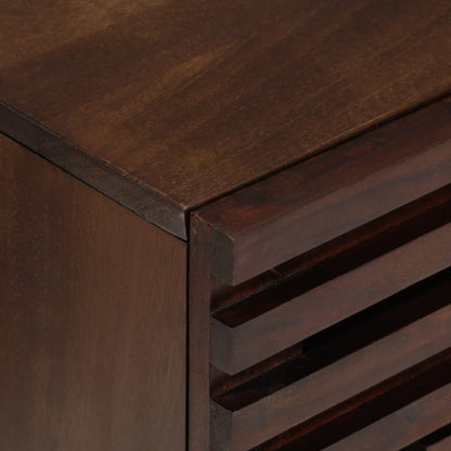 Mesita De Noche Madera Maciza Mango Marrón 50x34x60 Cm_4