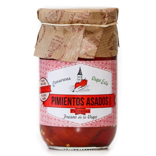 Pimiento Asado Picante Tarro De Cristal 314 Ml 3 Tarros_0