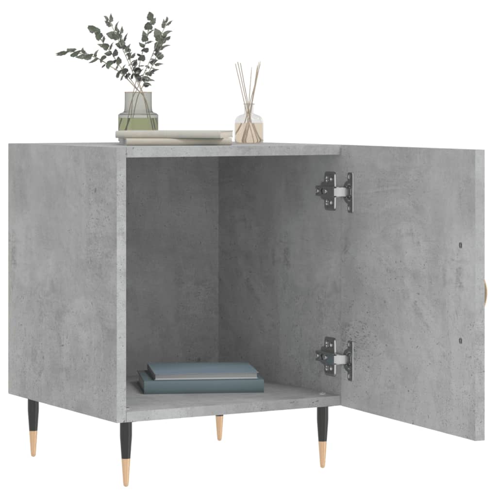 Mesitas Noche 2 Uds Madera Ingeniería Gris Hormigón 40x40x50 Cm_1
