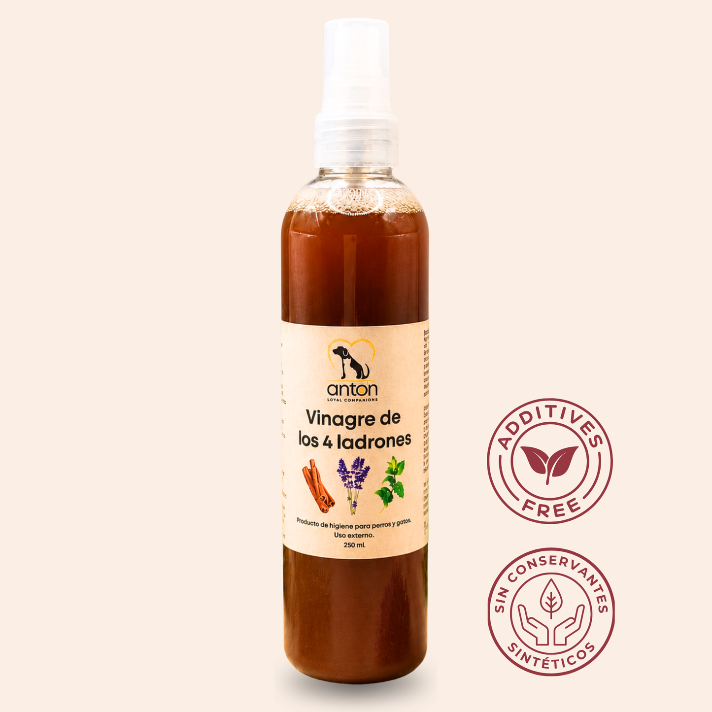 Vinagre de los 4 Ladrones para Perros y Gatos – 250ml_0