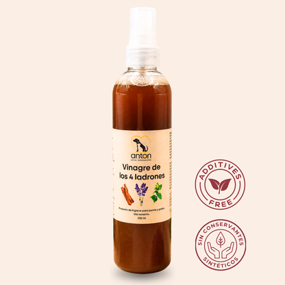 Vinagre de los 4 Ladrones para Perros y Gatos – 250ml_0