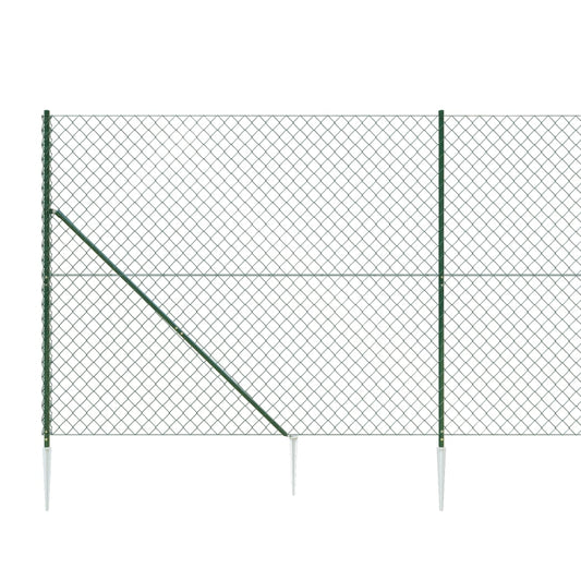 Cerca De Alambre Con Pinchos De Anclaje Verde 2,2x10 M / Vetonek_0