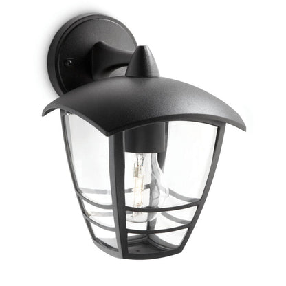 Aplique Exterior Pared Inv. 1x60w Negro Mod. Creek Philips_1