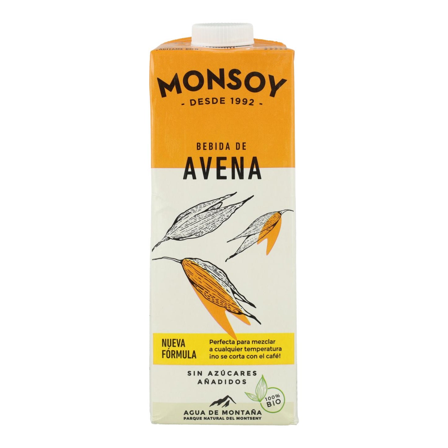 Pack de 6 Bebidas de Aveia Biológica Monsoy 1 L