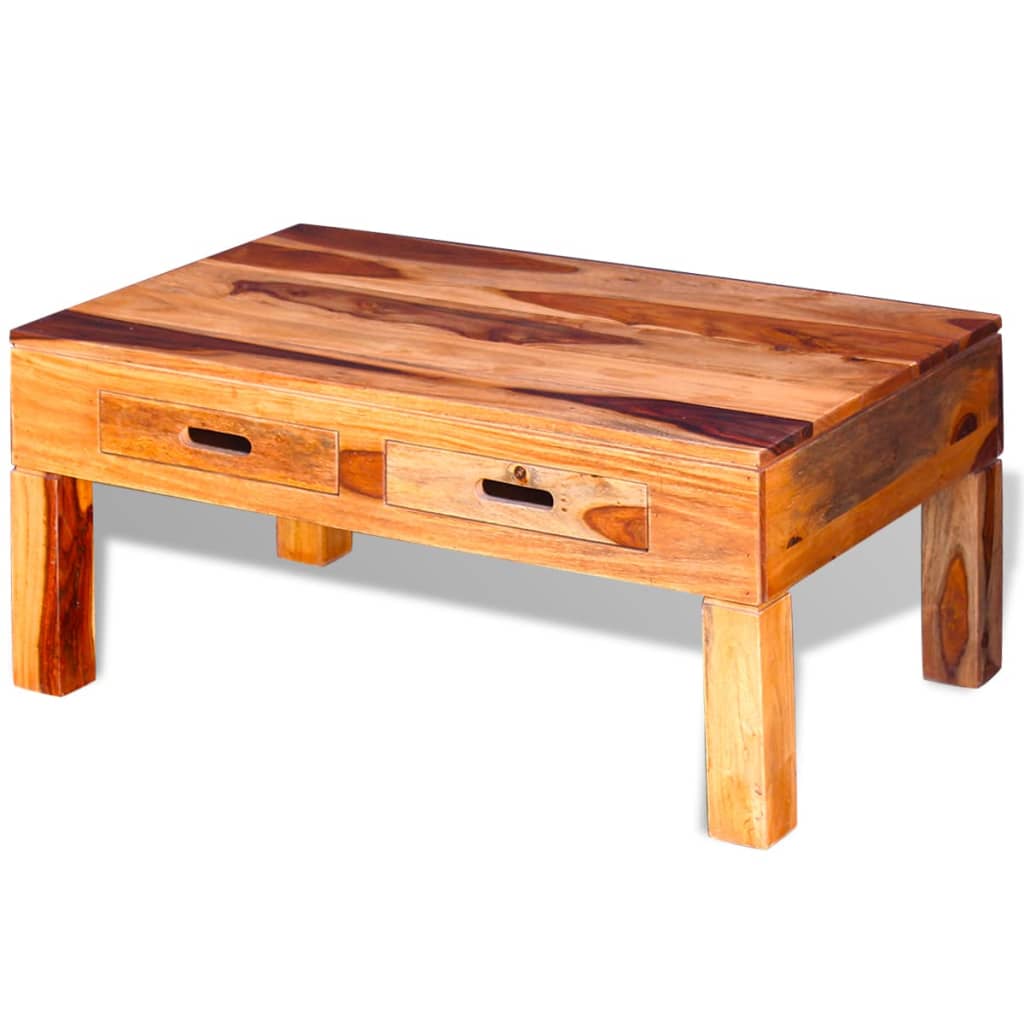 Mesa De Centro De Madera Maciza De Sheesham_3