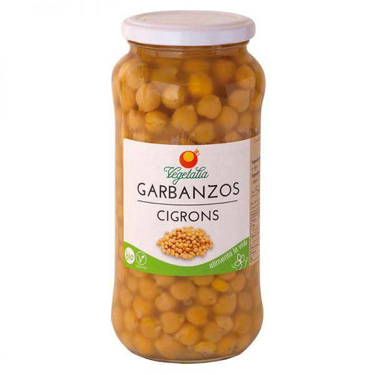 Grão de bico cozido biológico Vegetalia 540 gr