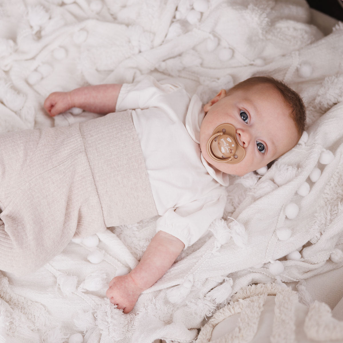 Chupetes Tetina Anatómica De Silicona 0-6 Meses Beige_3