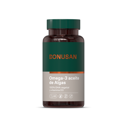 Óleo de algas ómega-3 Bonusan 60 pérolas