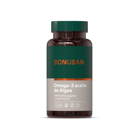 Óleo de algas ómega-3 Bonusan 60 pérolas