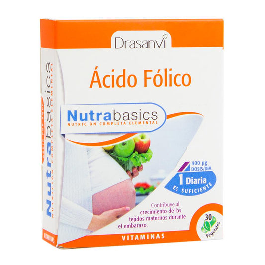 Nutrabasicos Drasanvi Ácido Fólico, 30 cápsulas