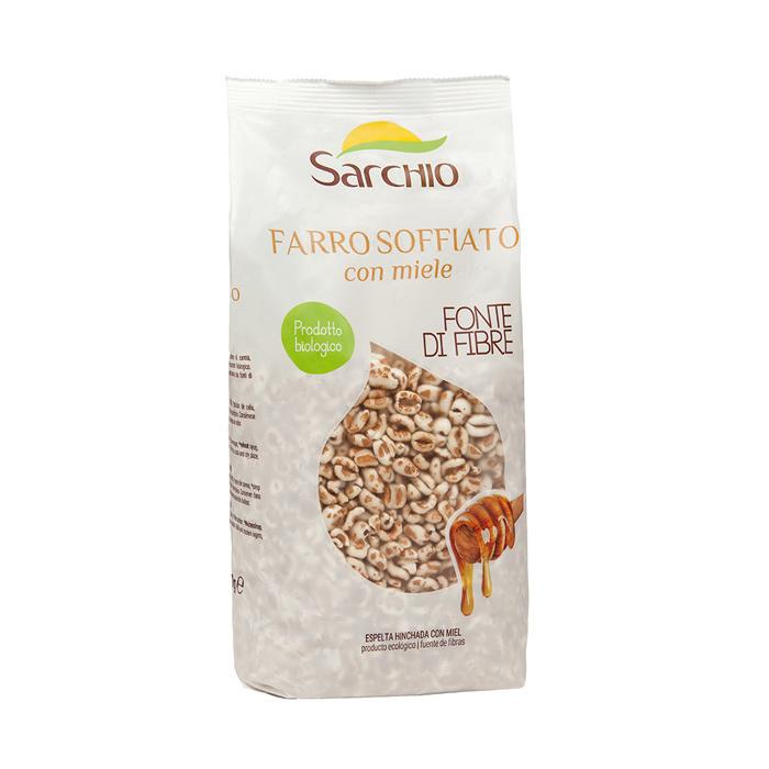 Espelta tufada biológica com mel de Sarchio 200 g